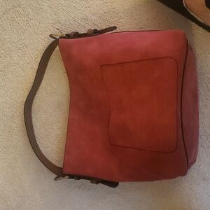 Never used suede bucket bag. Nwot
